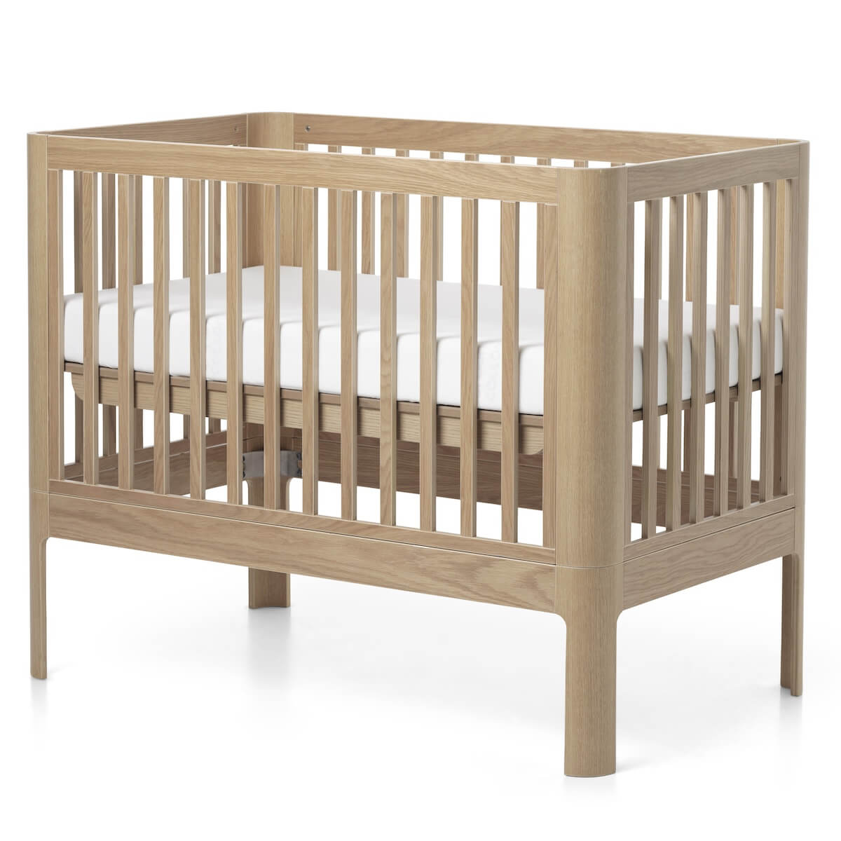 Lit bébé évolutif 70x120cm NOVA Flexa Oak clear lacq.