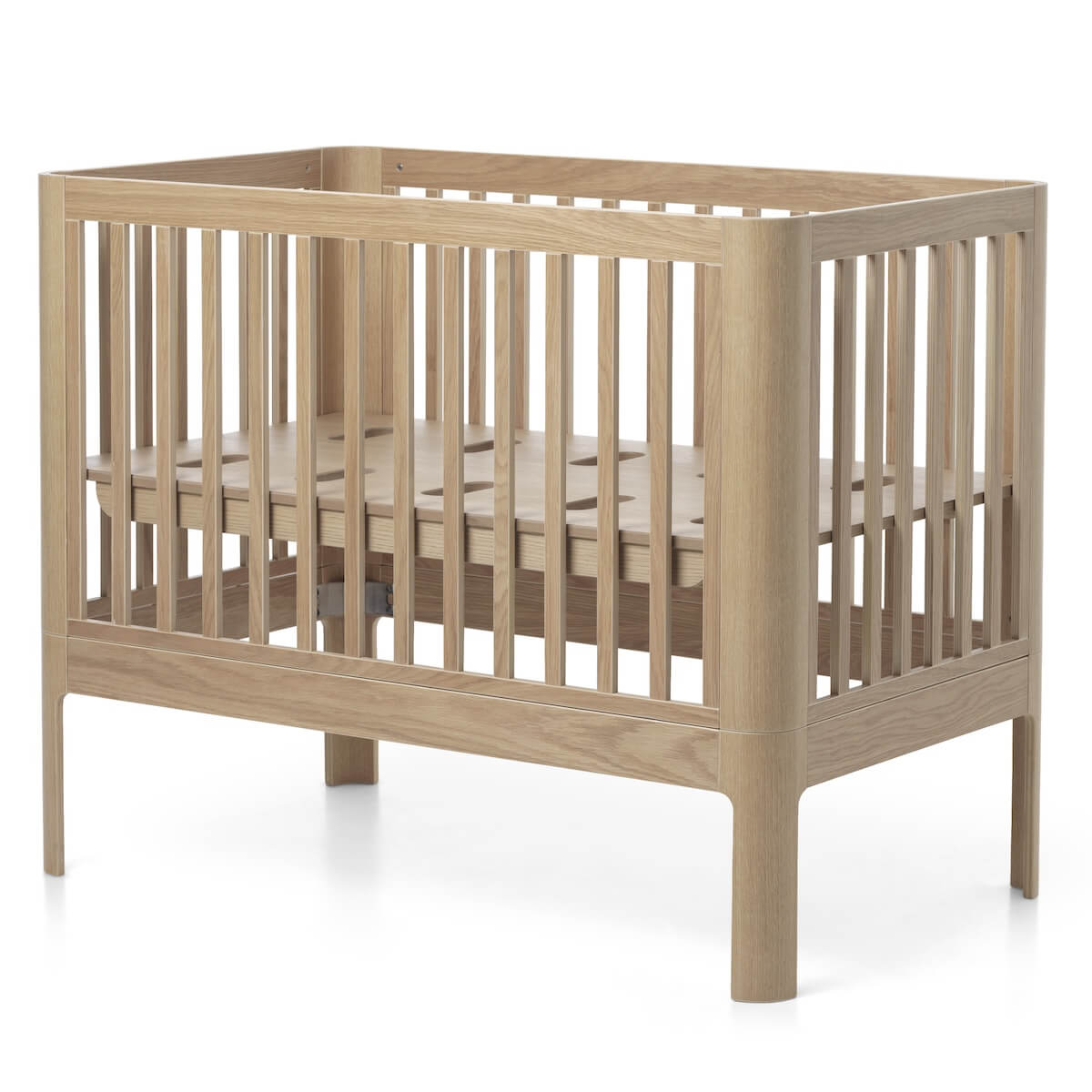 Lit bébé évolutif 70x120cm NOVA Flexa Oak clear lacq.