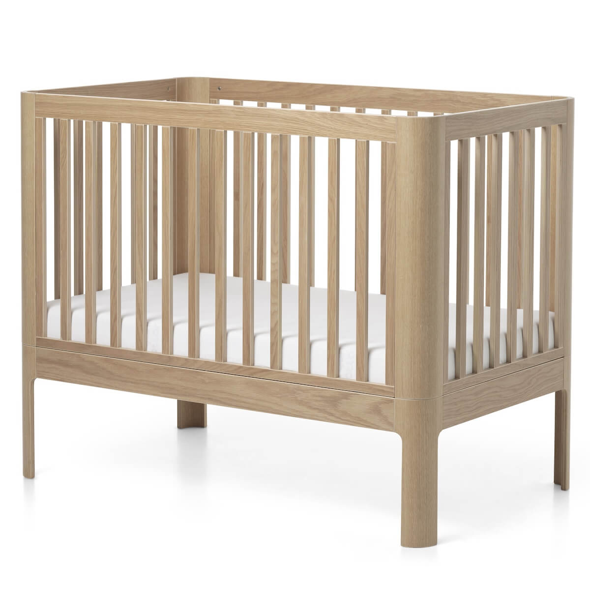 Lit bébé évolutif 70x120cm NOVA Flexa Oak clear lacq.