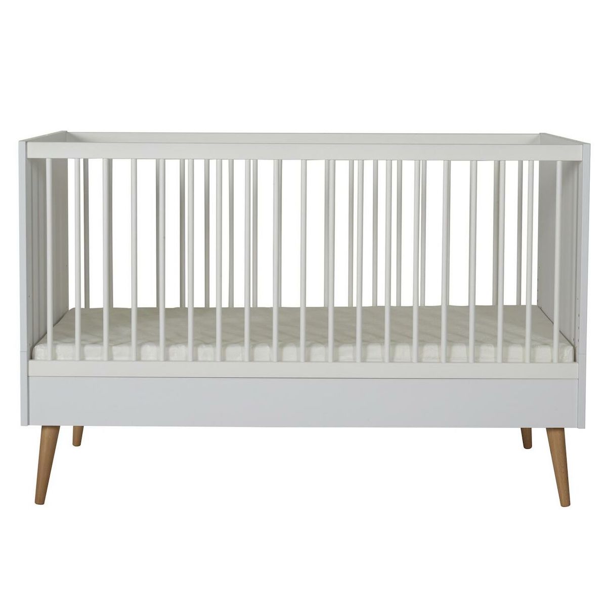 Lit bébé évolutif 70x140cm COCOON Quax ice blanc