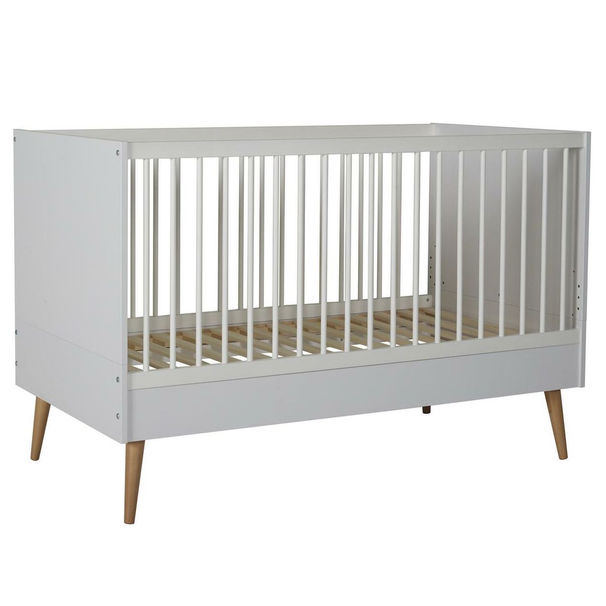 Lit bébé évolutif 70x140cm COCOON Quax ice blanc