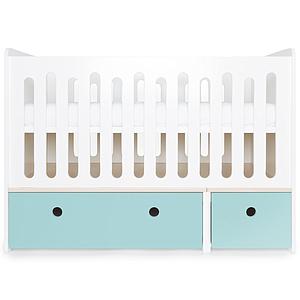 Lit bébé évolutif 70x140cm COLORFLEX Abitare Kids sky blue 