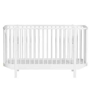 Lit bébé évolutif 70x140cm WOOD Oliver Furniture blanc