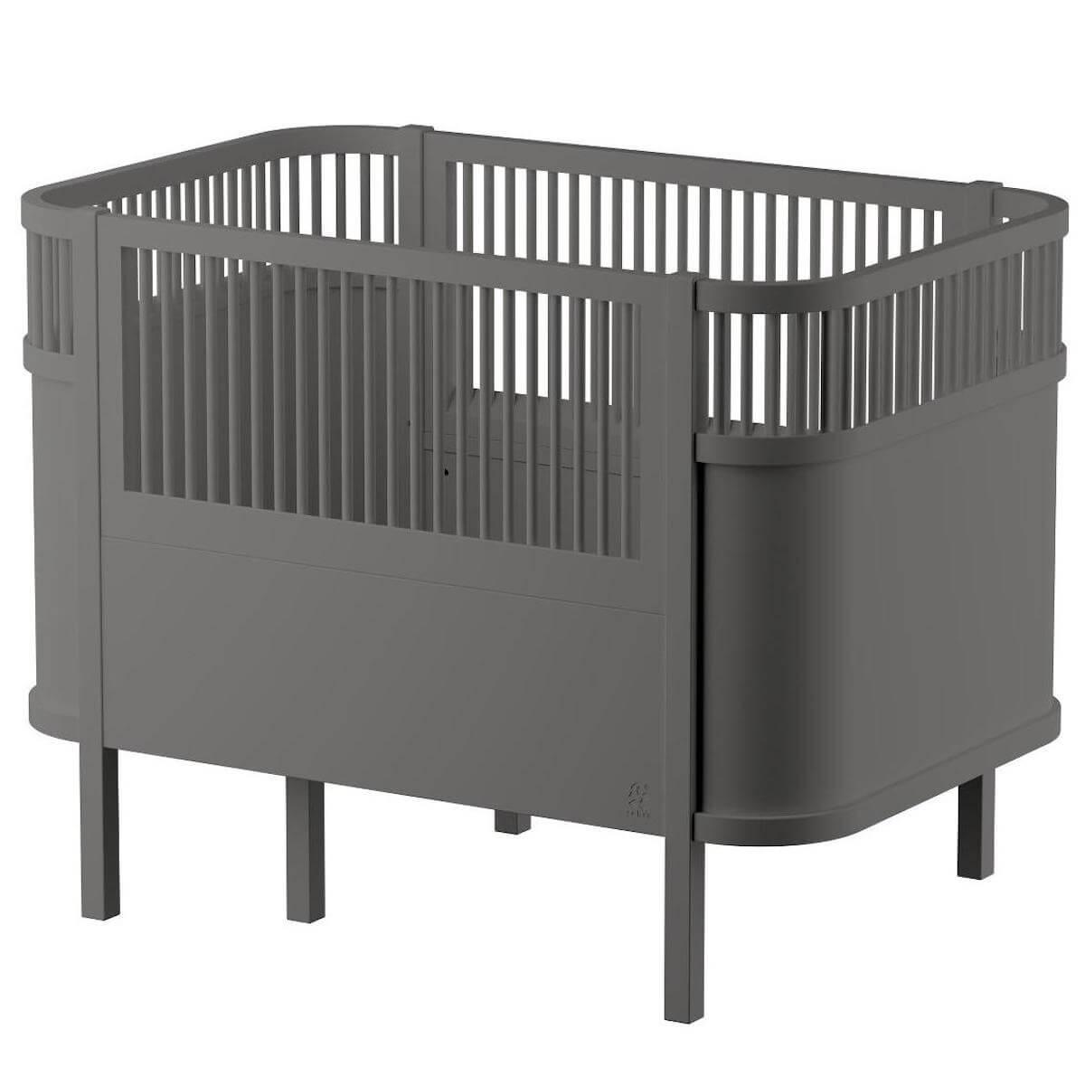 Lit bébé évolutif Sebra gris classique