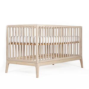 Lit bébé KERA en frêne avec top Straight-pieds Pure