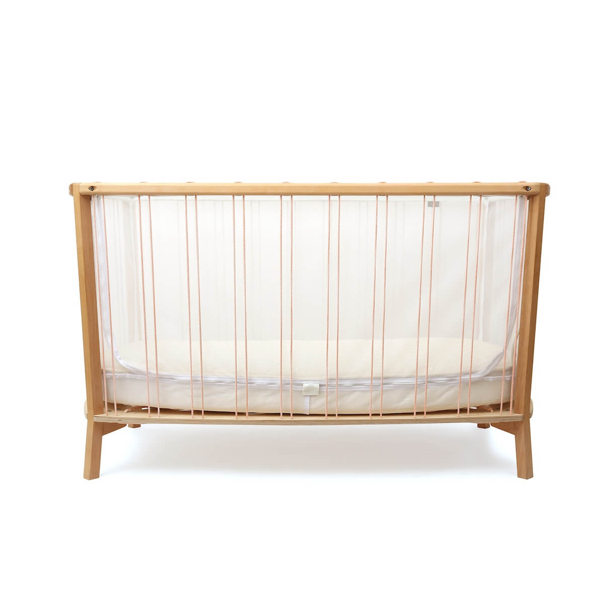 Lit bébé KIMI Charlie Crane Bois de Rose + matelas