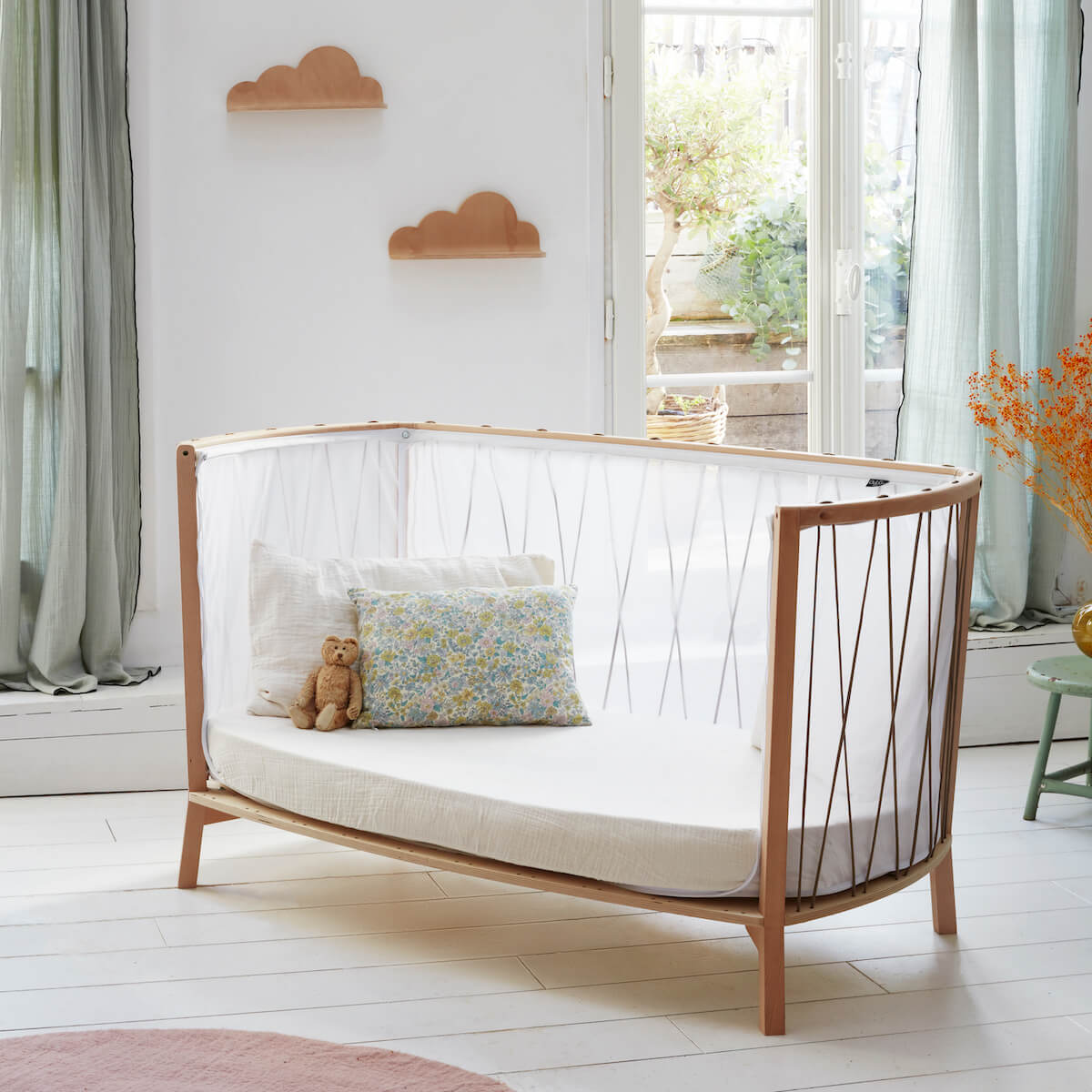 Lit bébé KIMI Charlie Crane Hazelnut