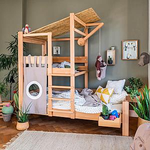 Lit cabane 90x200cm Bruno DESTYLE De Breuyn hêtre naturel