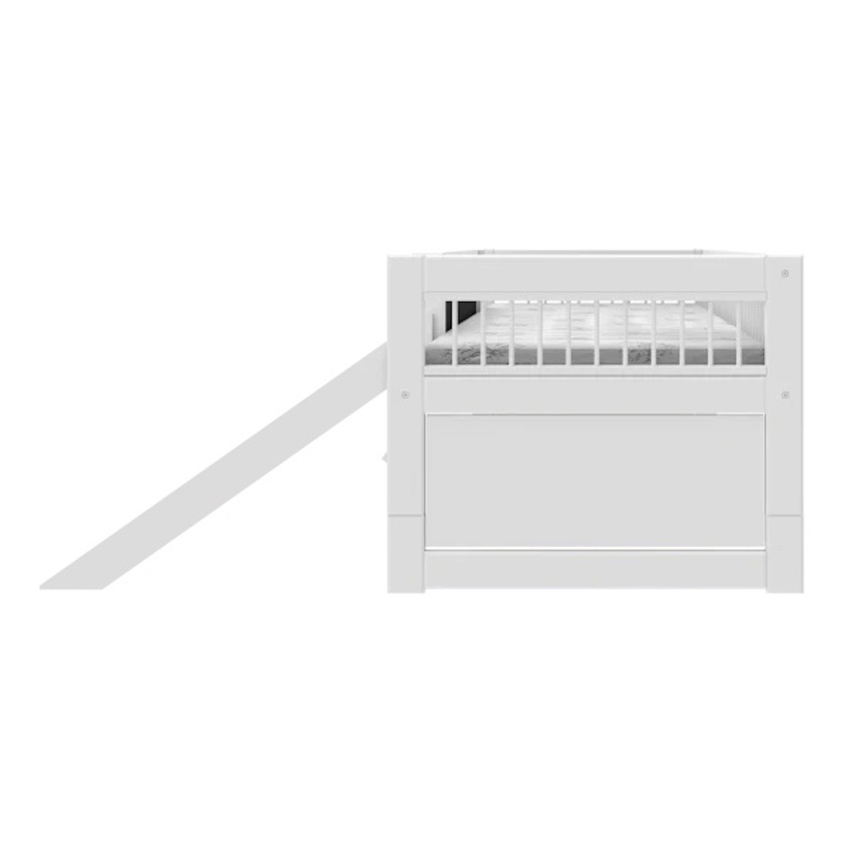 Lit cabane 90x200cm Climb & Slide BREEZE Lifetime blanc