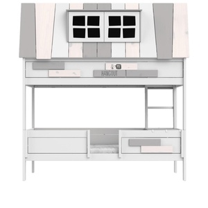 Lit cabane 90x200cm HANG OUT Lifetime blanc