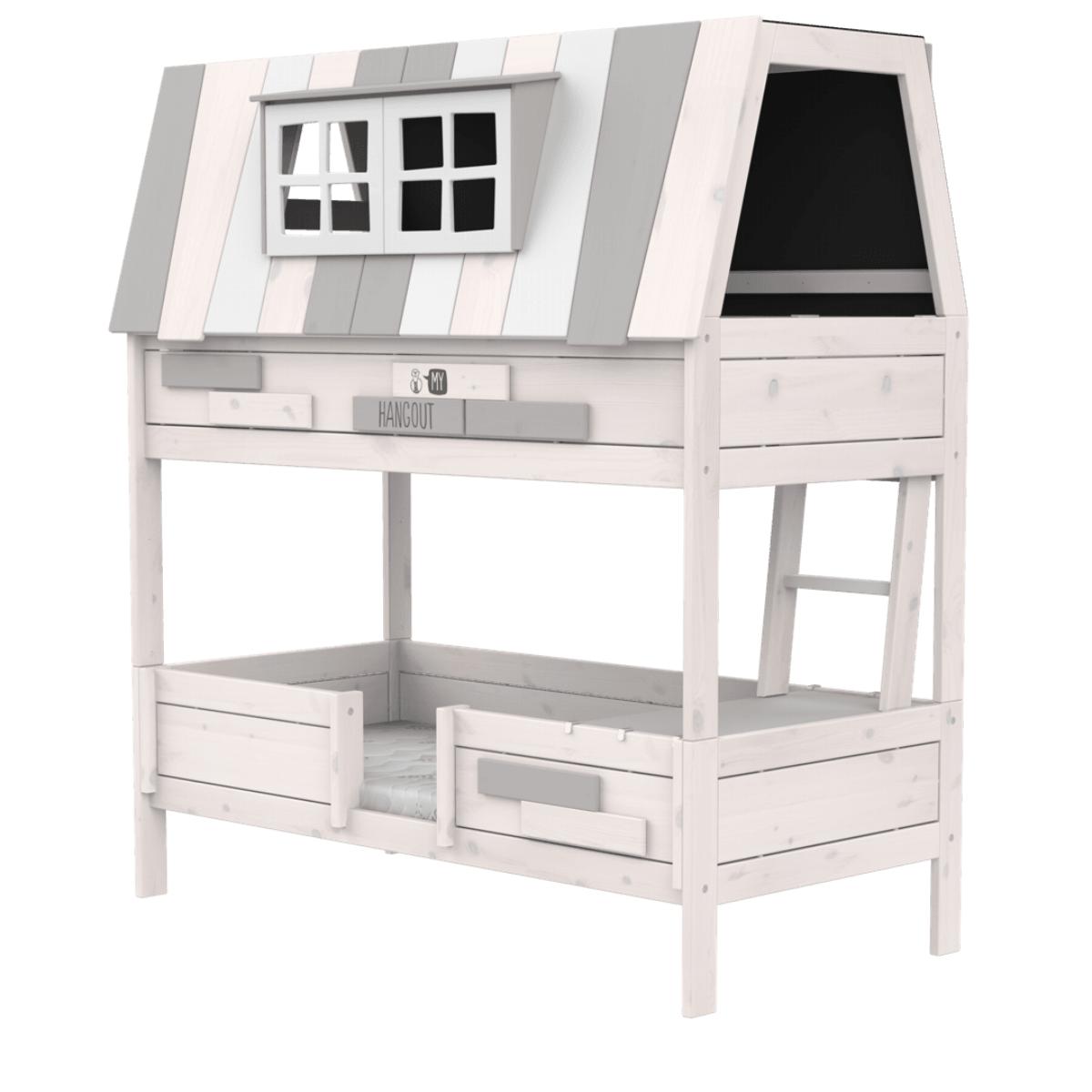 Lit cabane 90x200cm HANG OUT Lifetime blanchi