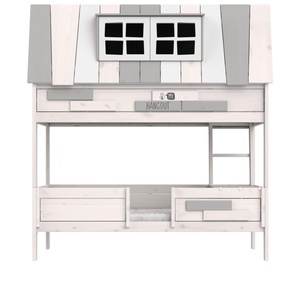 Lit cabane 90x200cm HANG OUT Lifetime blanchi