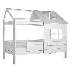 Lit cabane 90x200cm LAKE HOUSE 1 Lifetime blanc