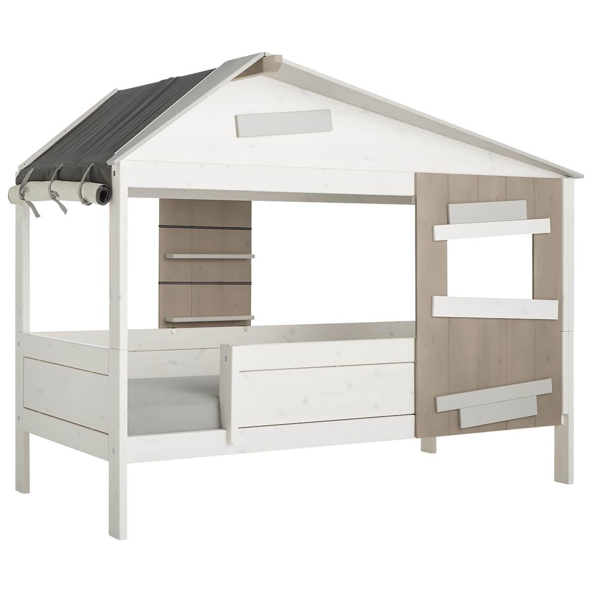 Lit cabane 90x200cm THE HIDEOUT Lifetime white wash