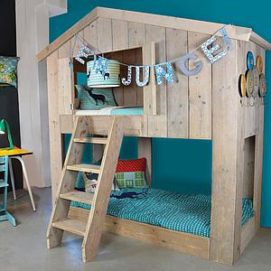 Lit Cabane 90x200cm WARCHILD Dutchwood naturel