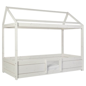 Lit cabane Montessori 90x200cm 4-En-1 HOUSE Lifetime blanchi