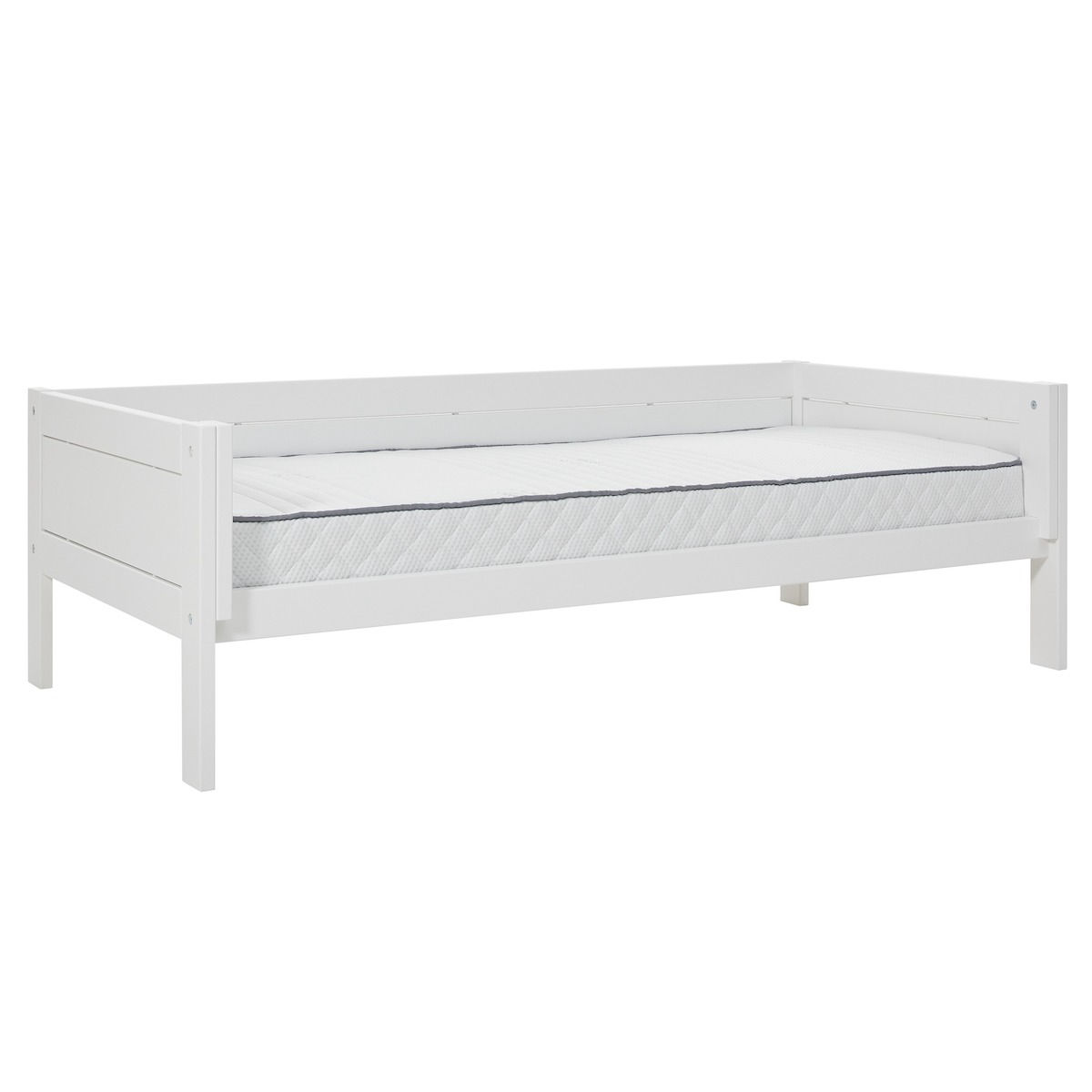 Lit cabane Montessori 90x200cm avec toit 4-En-1 Lifetime blanc