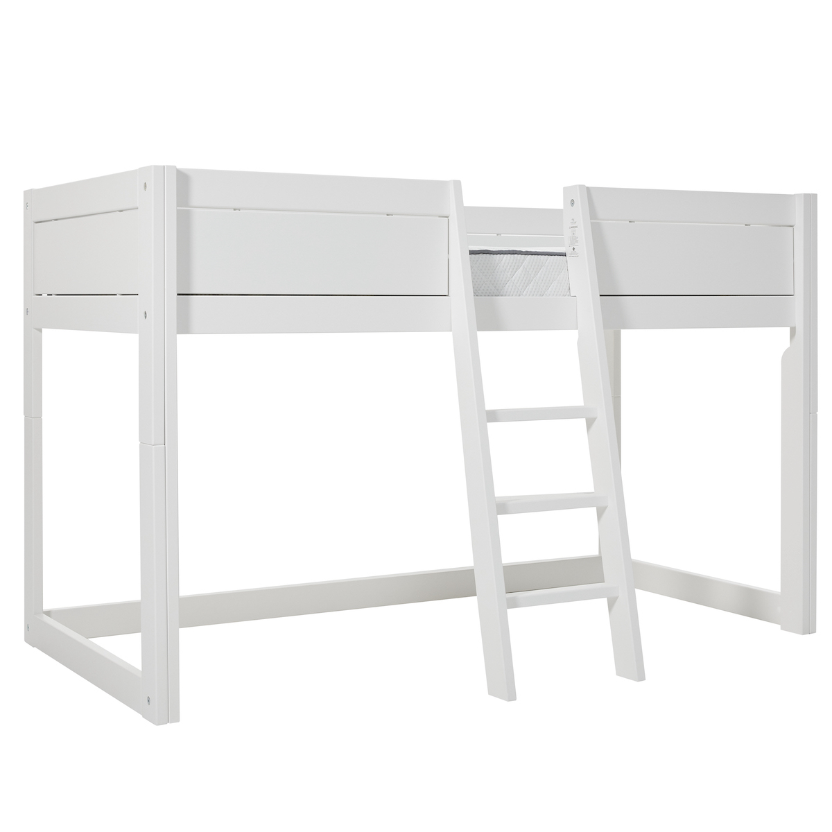 Lit cabane Montessori 90x200cm avec toit 4-En-1 Lifetime blanc