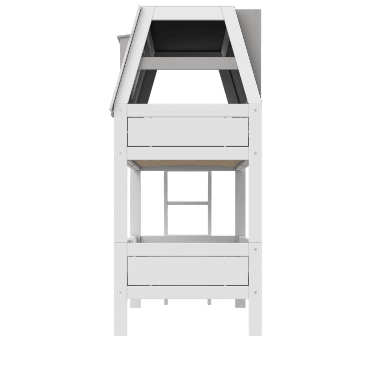 Lit cabane superposés 90x200cm DELUXE HANG OUT Lifetime blanc