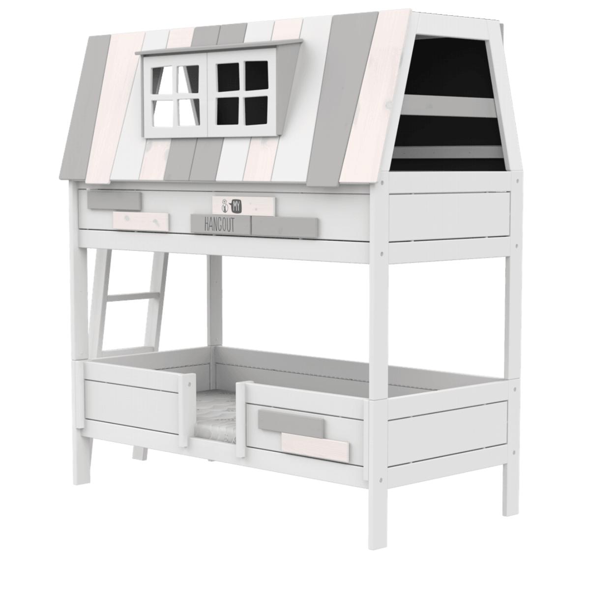 Lit cabane superposés 90x200cm DELUXE HANG OUT Lifetime blanc