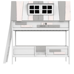 Lit cabane superposés 90x200cm DELUXE HANG OUT Lifetime blanc