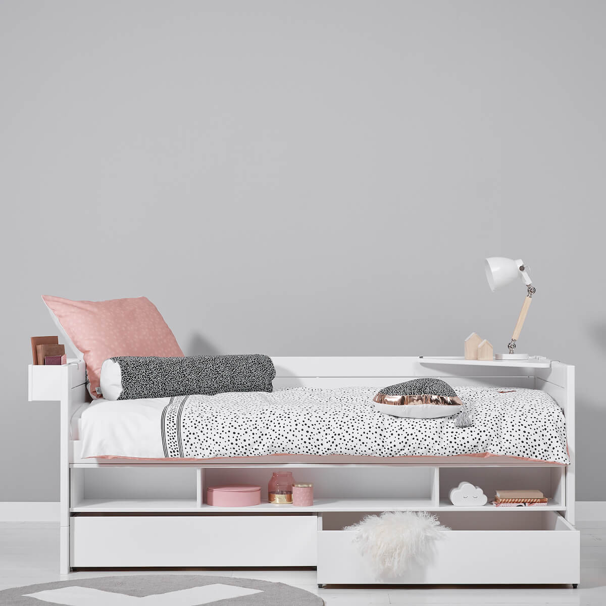 Lit cabine 90x200cm Lifetime blanc