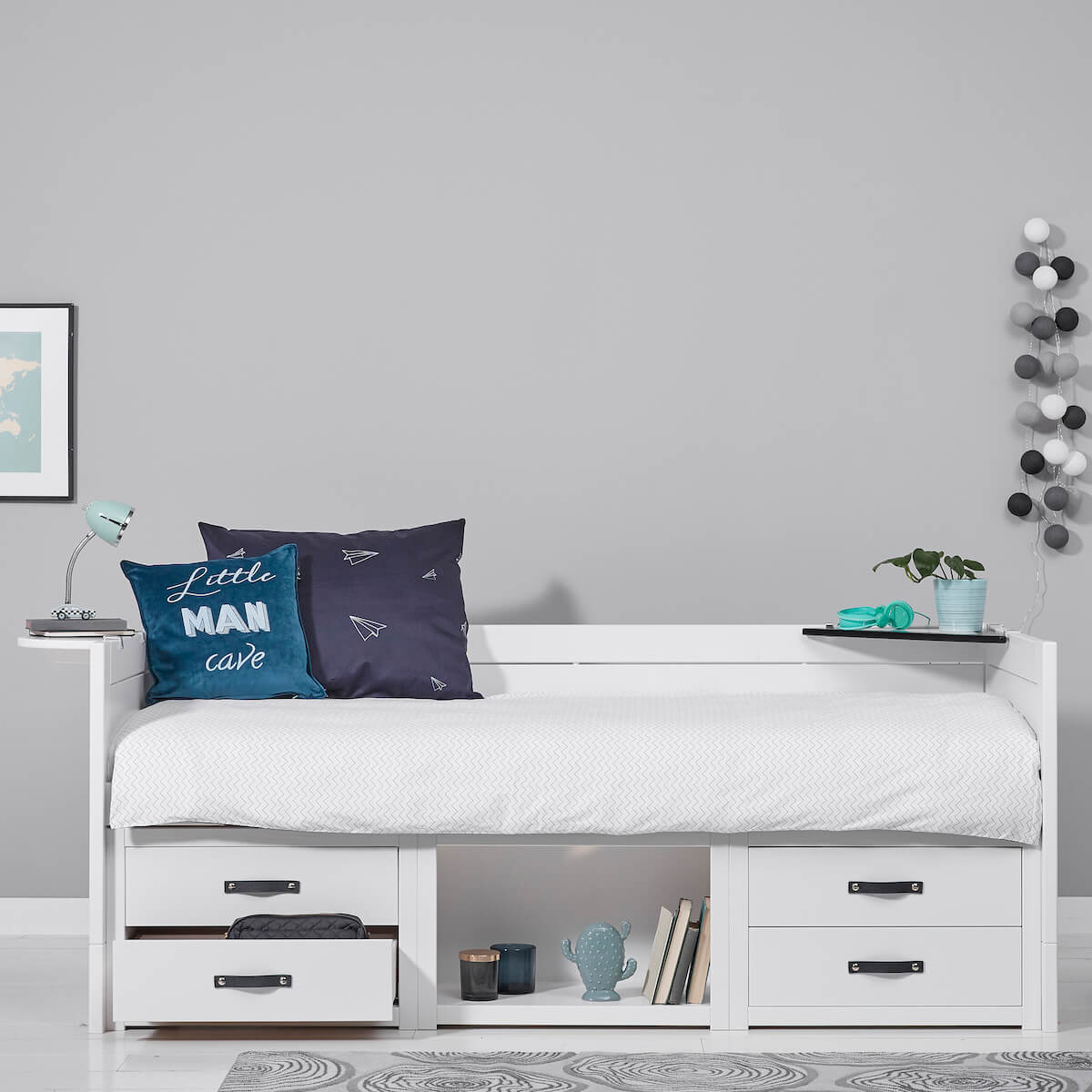Lit cabine 90x200cm Lifetime blanc
