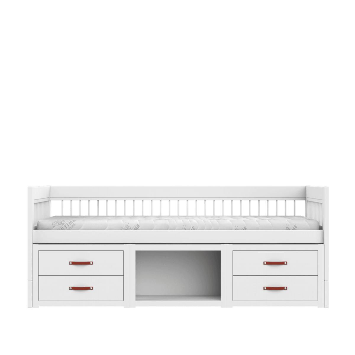 Lit cabine avec rangement-tiroir 90x200cm BREEZE Lifetime blanc