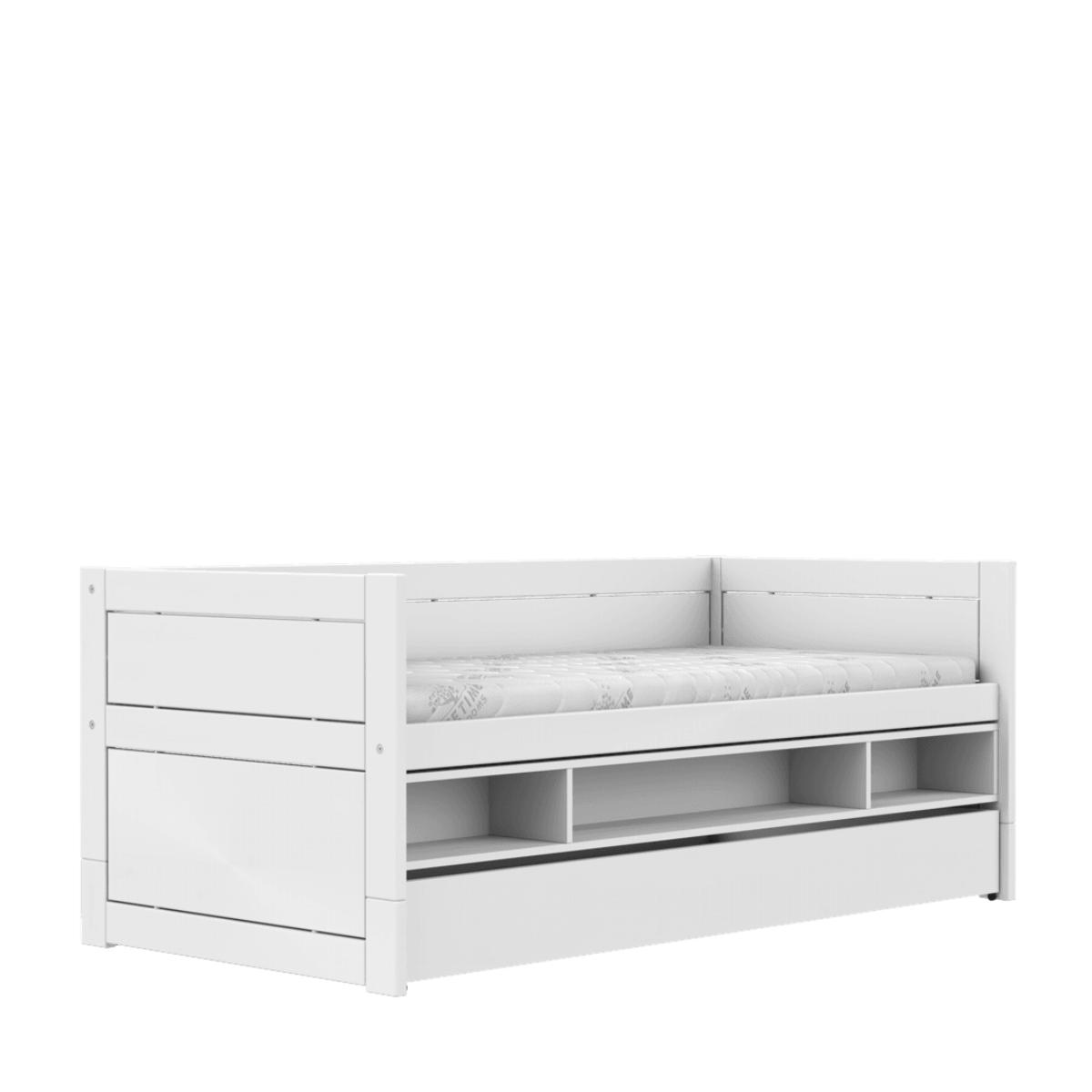 Lit cabine avec rangement-tiroir 90x200cm Lifetime blanc