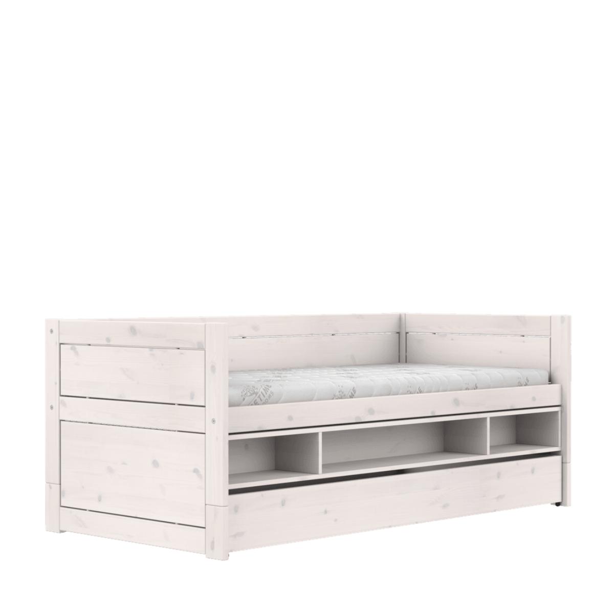 Lit cabine avec rangement-tiroir 90x200cm Lifetime blanchi