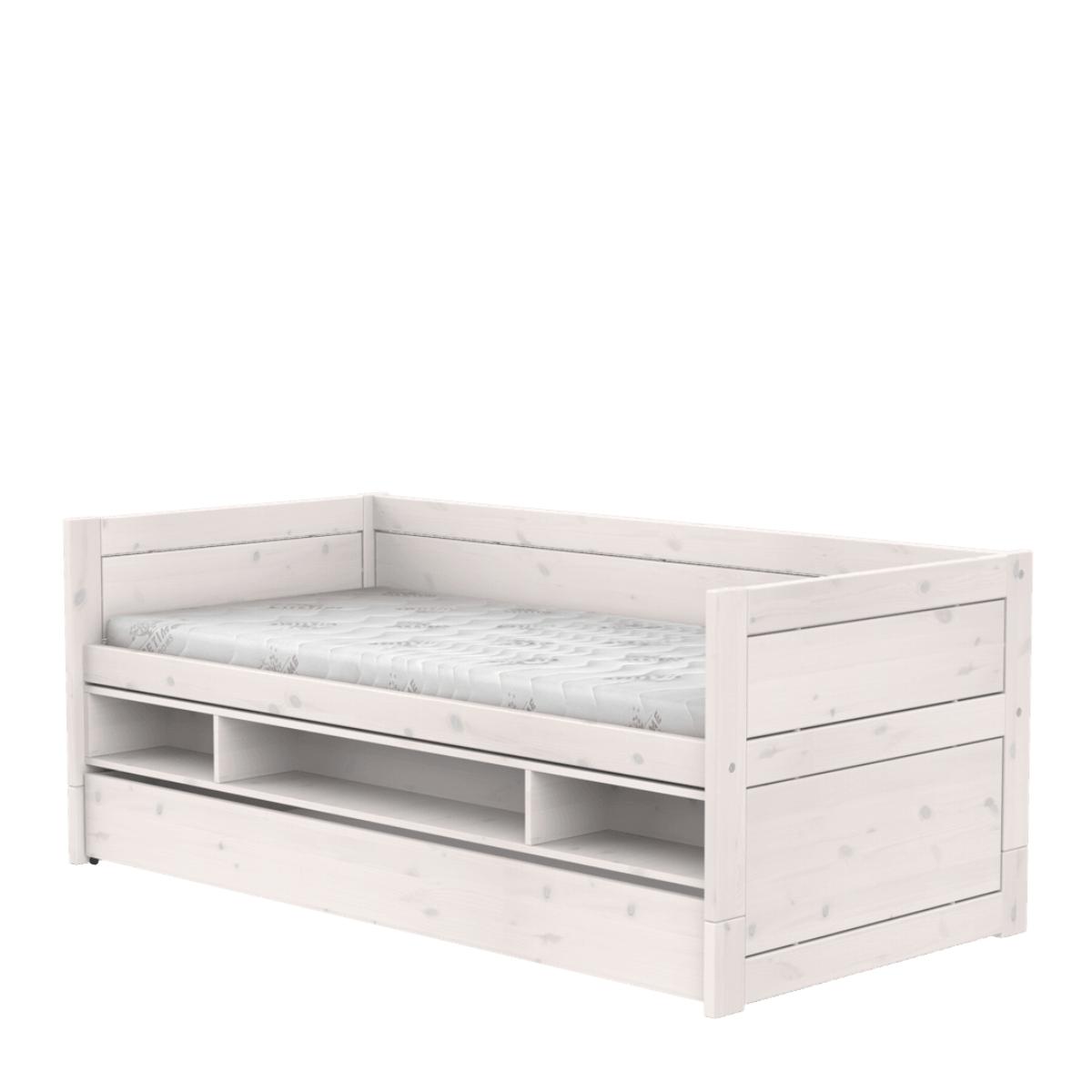 Lit cabine avec rangement-tiroir 90x200cm Lifetime blanchi