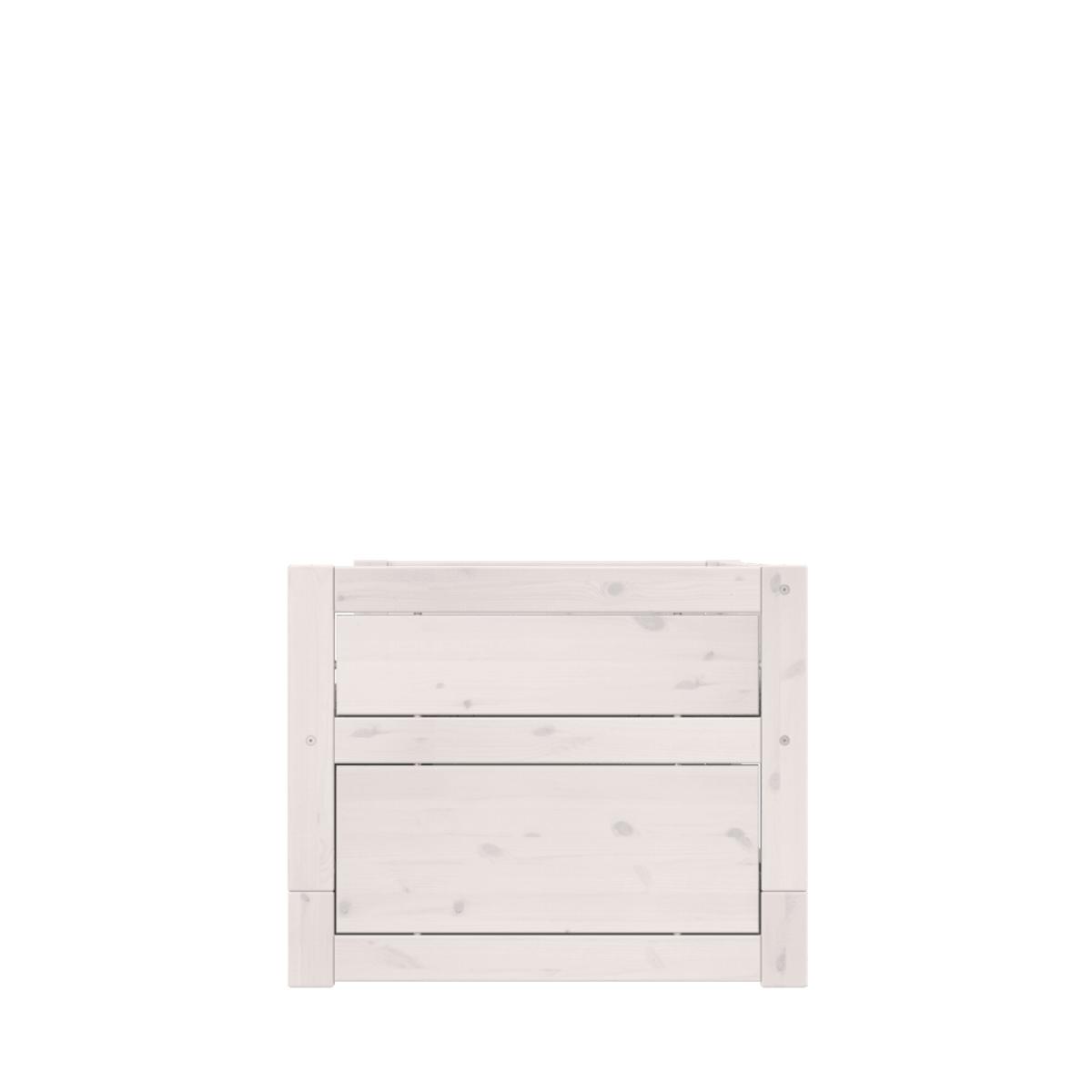 Lit cabine avec rangement-tiroir 90x200cm Lifetime blanchi