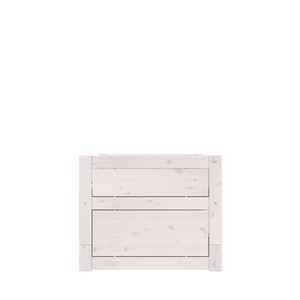 Lit cabine avec rangement-tiroir 90x200cm Lifetime blanchi