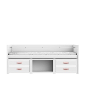 Lit cabine avec tiroirs-rangements 90x200cm DELUXE Lifetime blanc
