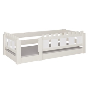 Lit Château bas DELUXE de Breuyn blanchi