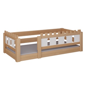 Lit Château bas DELUXE de Breuyn naturel-blanchi