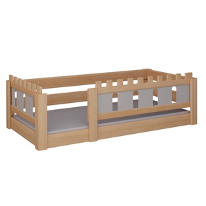 Lit Château bas DELUXE de Breuyn naturel-gris
