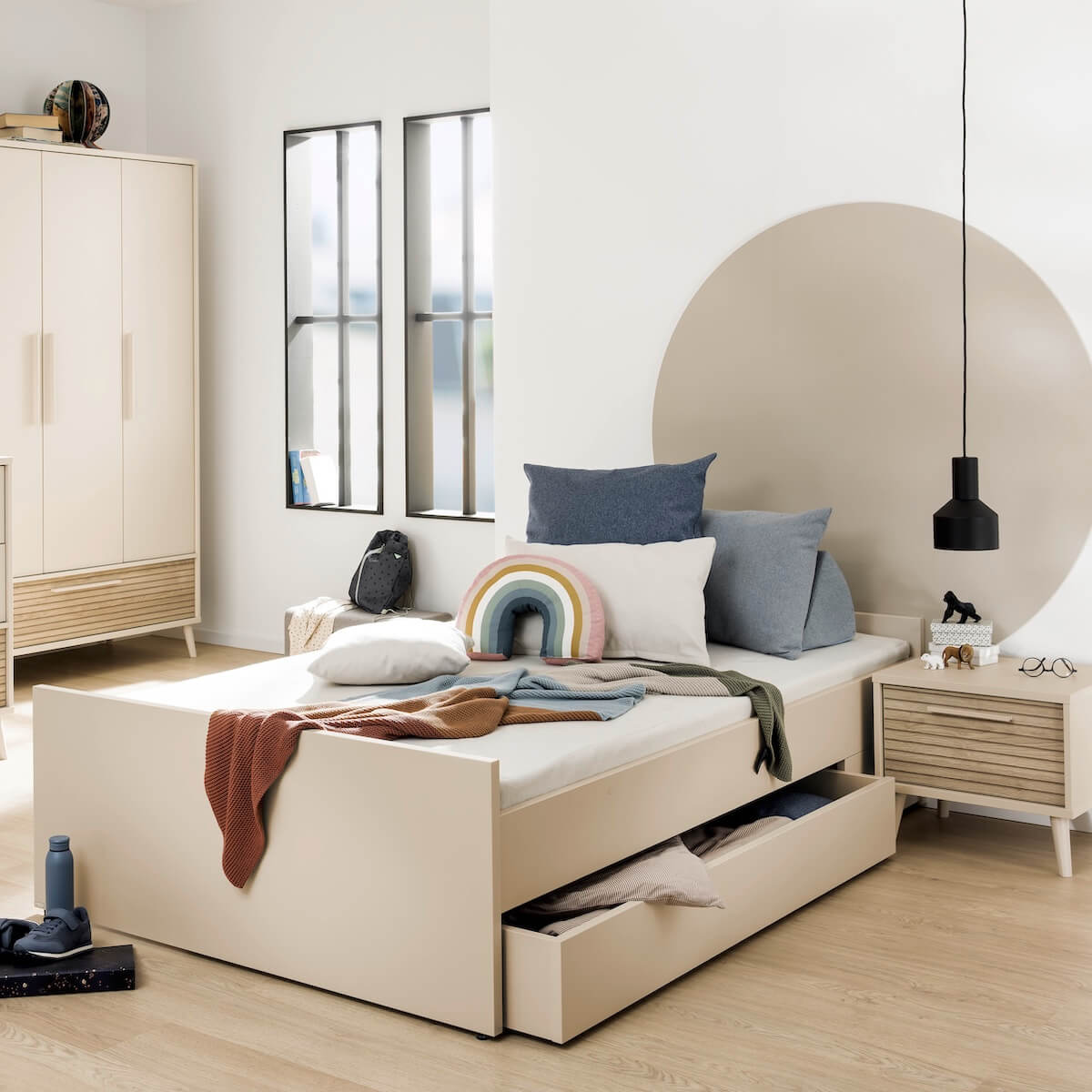Lit convertible 120x200cm LITTLE FLO Paidi Beige cashmere