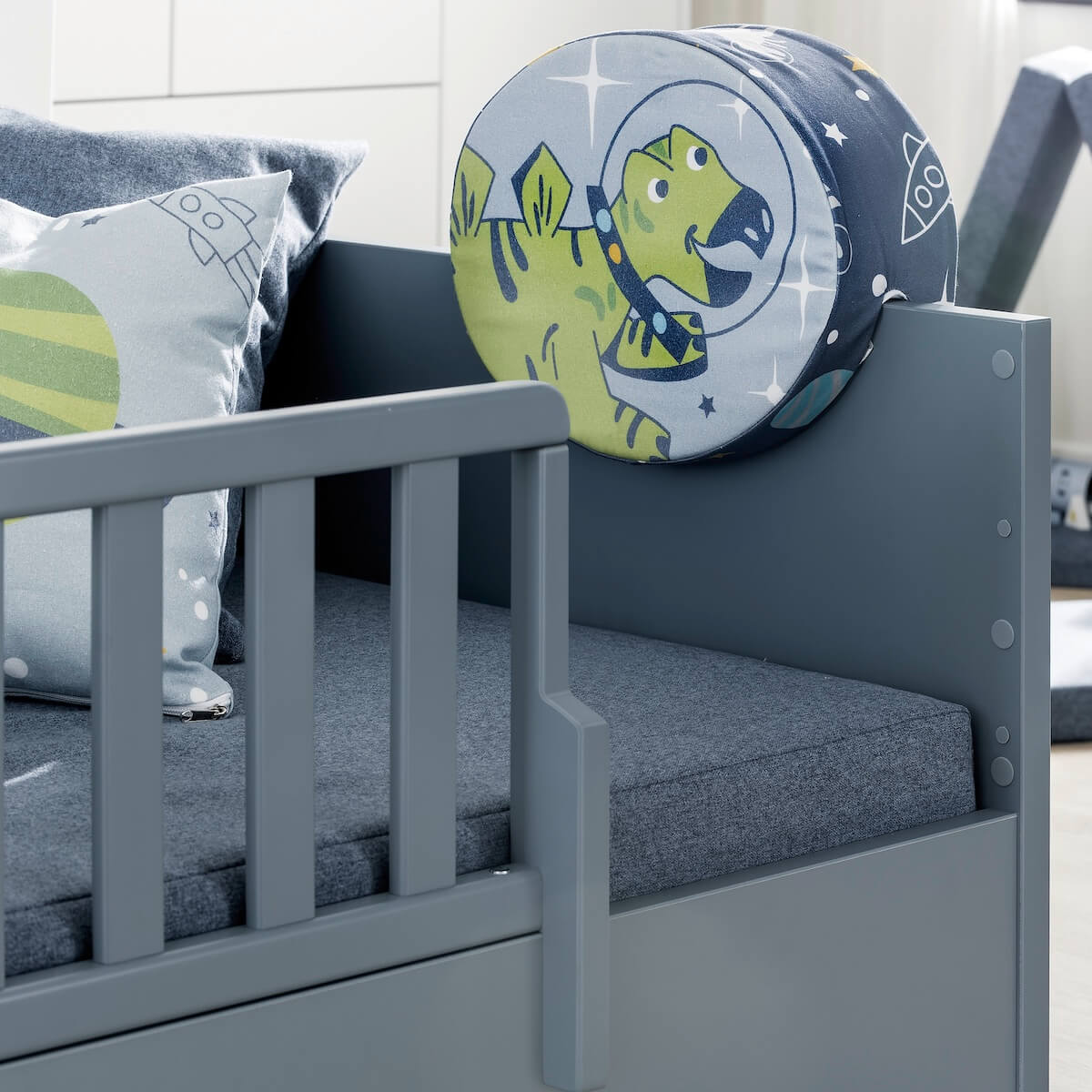 Lit convertible 90x200cm LITTLE FLO Paidi Bleu mat