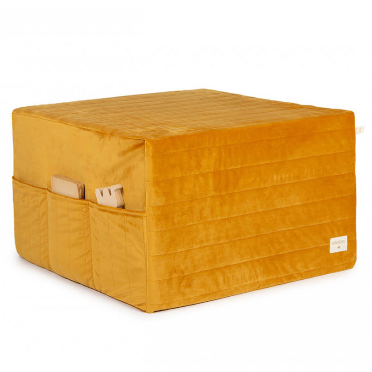 Lit d'appoint pliable SLEEPOVER Nobodinoz Farniente Yellow