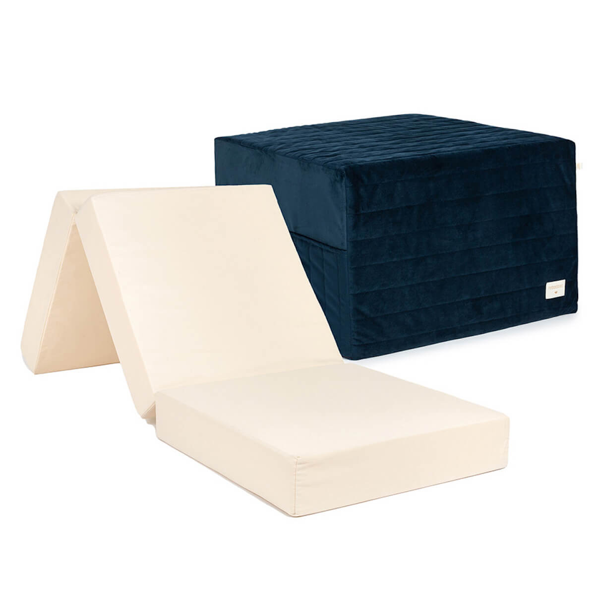 Lit d'appoint pliable SLEEPOVER Nobodinoz Night Blue