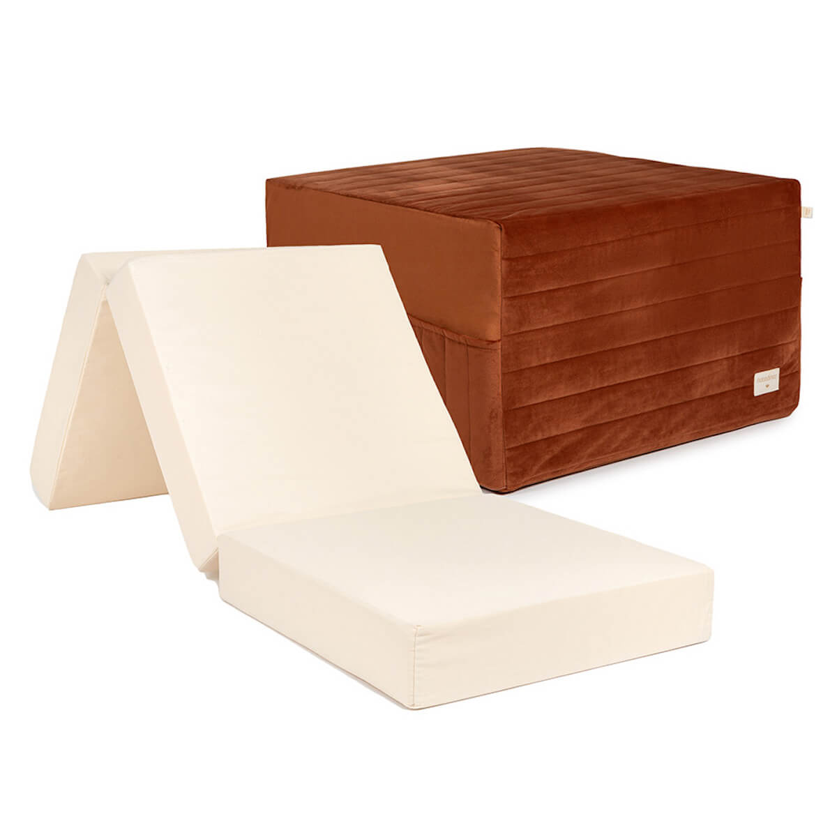 Lit d'appoint pliable SLEEPOVER Nobodinoz Wild Brown