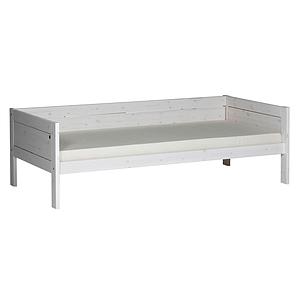 Lit de base 90x200cm sommier LUXE Lifetime blanchi
