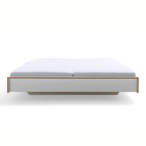 Lit double 140x200cm FLAI Mueller blanc