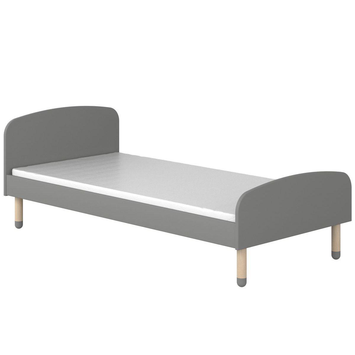 Lit enfant 90x200cm DOTS Flexa gris urban