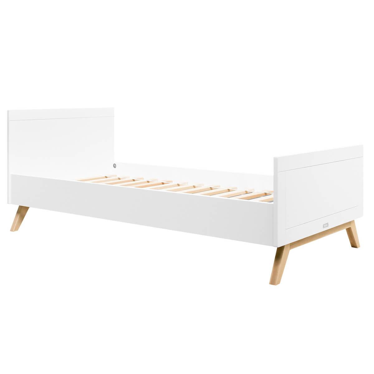 Lit enfant 90x200cm FENNA Bopita blanc-naturel