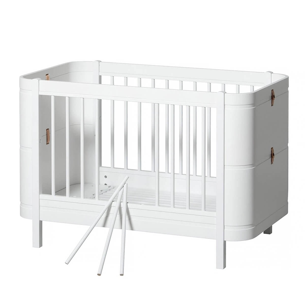 Lit évolutif 68x122cm MINI+ Oliver Furniture sans kit junior blanc