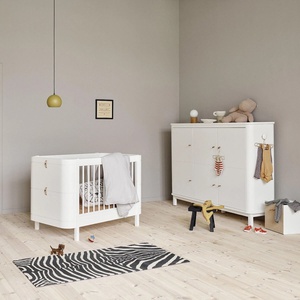 Lit évolutif 68x122cm MINI+ Oliver Furniture sans kit junior blanc