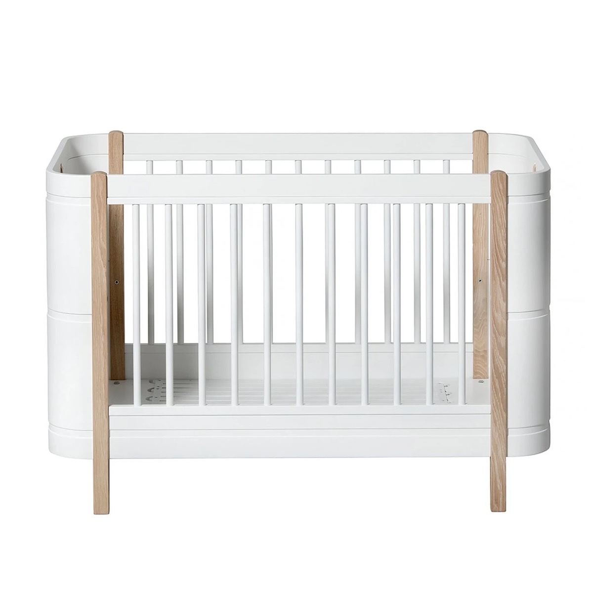 Lit évolutif 68x122cm MINI+ Oliver Furniture sans kit junior chêne blanc