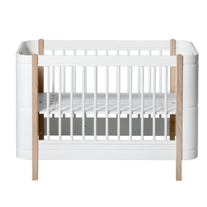 Lit évolutif 68x122cm MINI+ Oliver Furniture sans kit junior chêne blanc